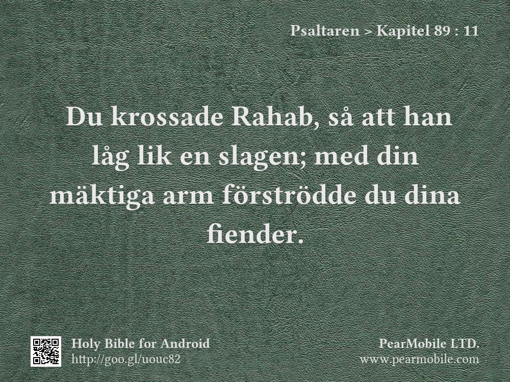 Psaltaren, Kapitel 89:11